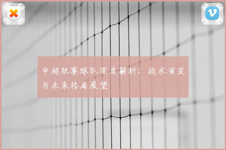 中超联赛球队深度解析:战术演变与未来格局展望